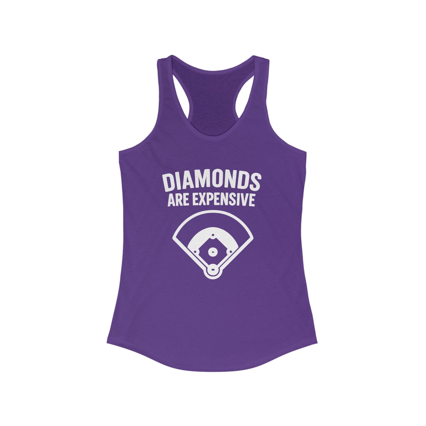 Diamonds Are Expensive – Women’s Racerback Tank