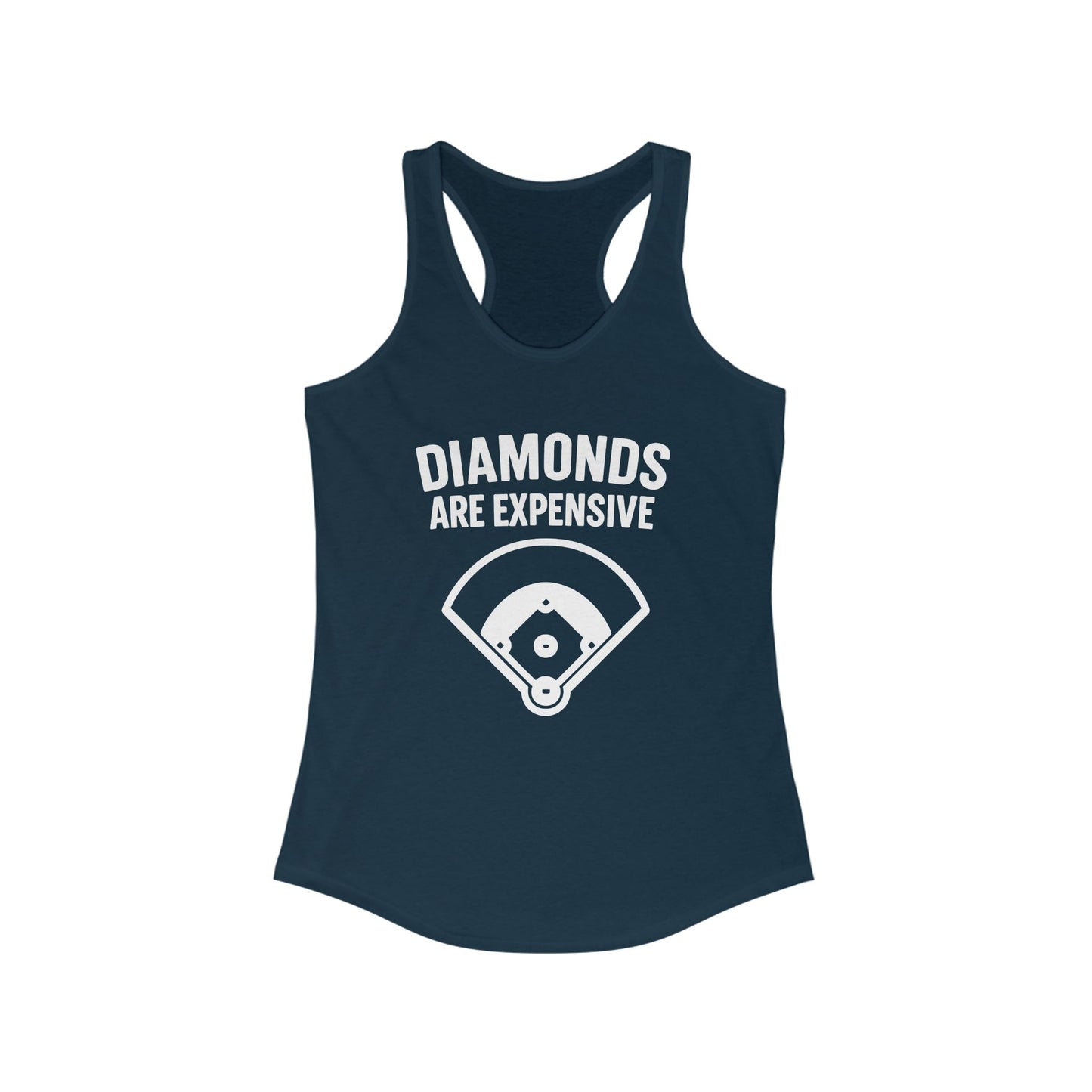 Diamonds Are Expensive – Women’s Racerback Tank