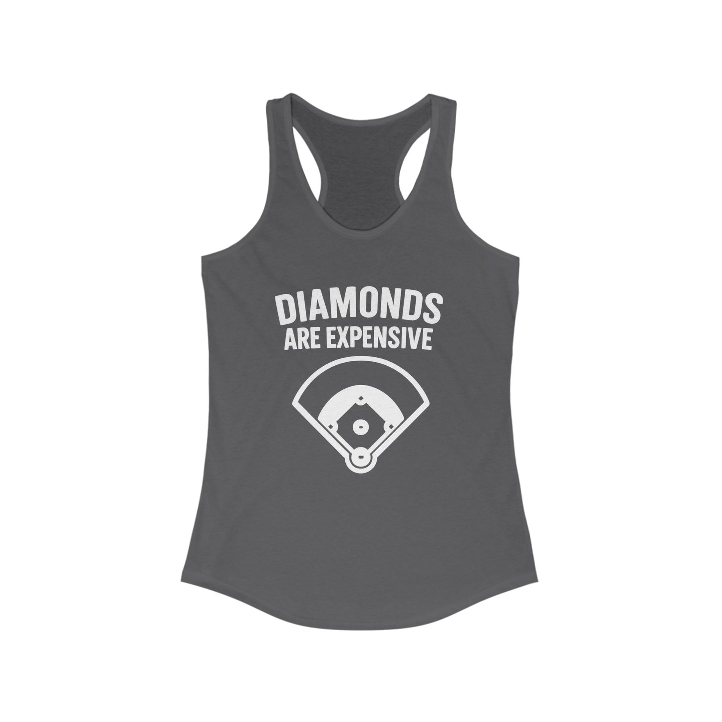 Diamonds Are Expensive – Women’s Racerback Tank
