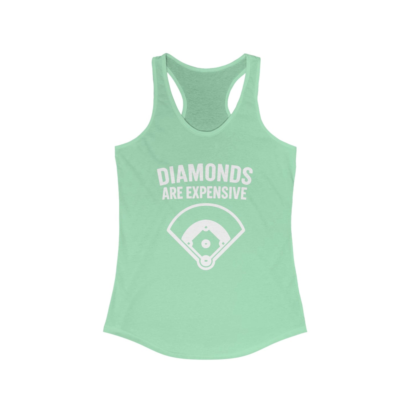 Diamonds Are Expensive – Women’s Racerback Tank