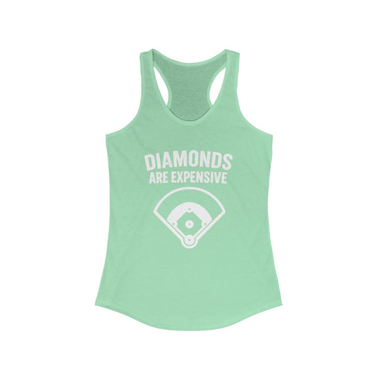 Diamonds Are Expensive – Women’s Racerback Tank
