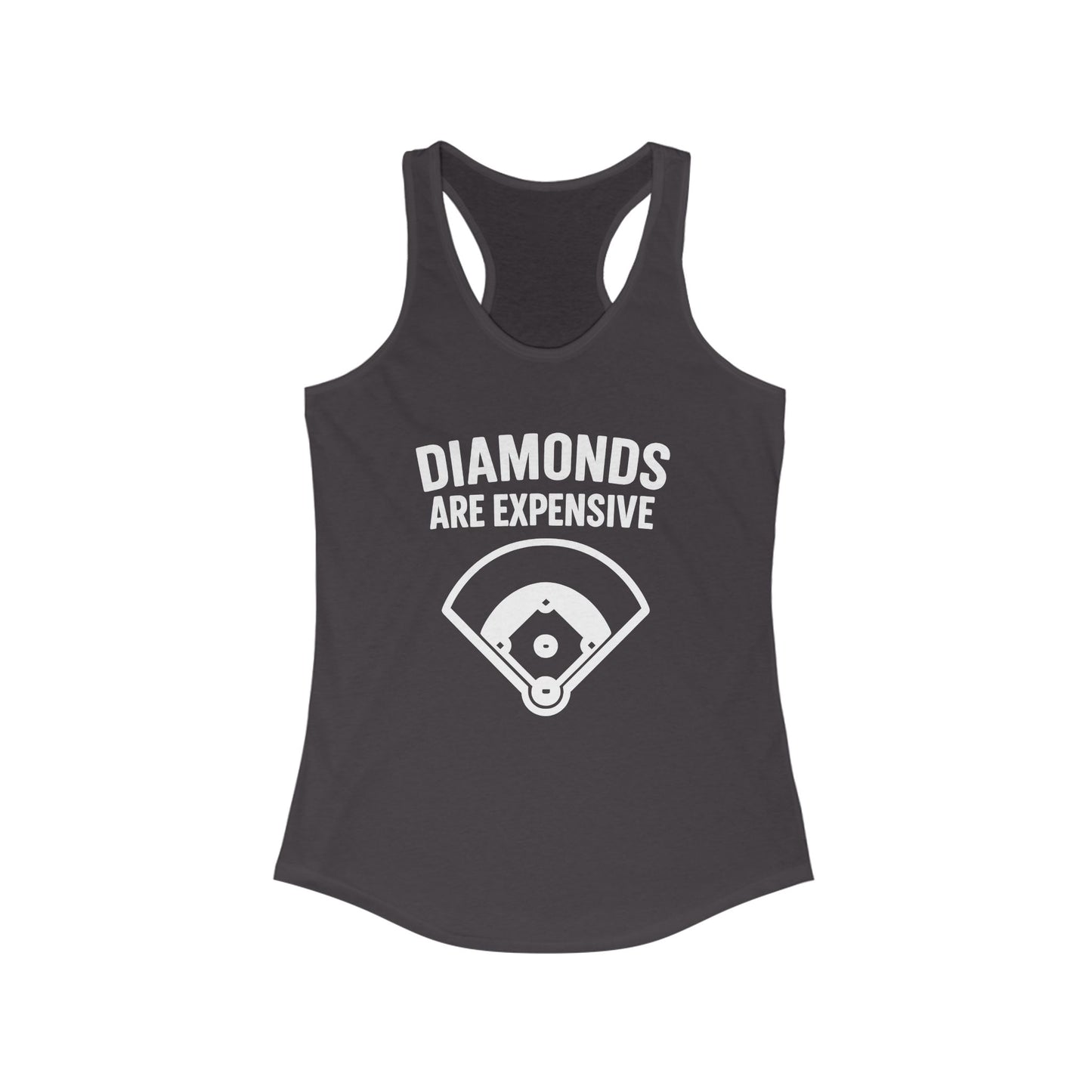 Diamonds Are Expensive – Women’s Racerback Tank