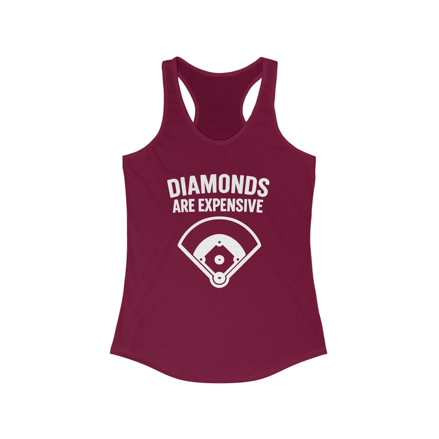 Diamonds Are Expensive – Women’s Racerback Tank