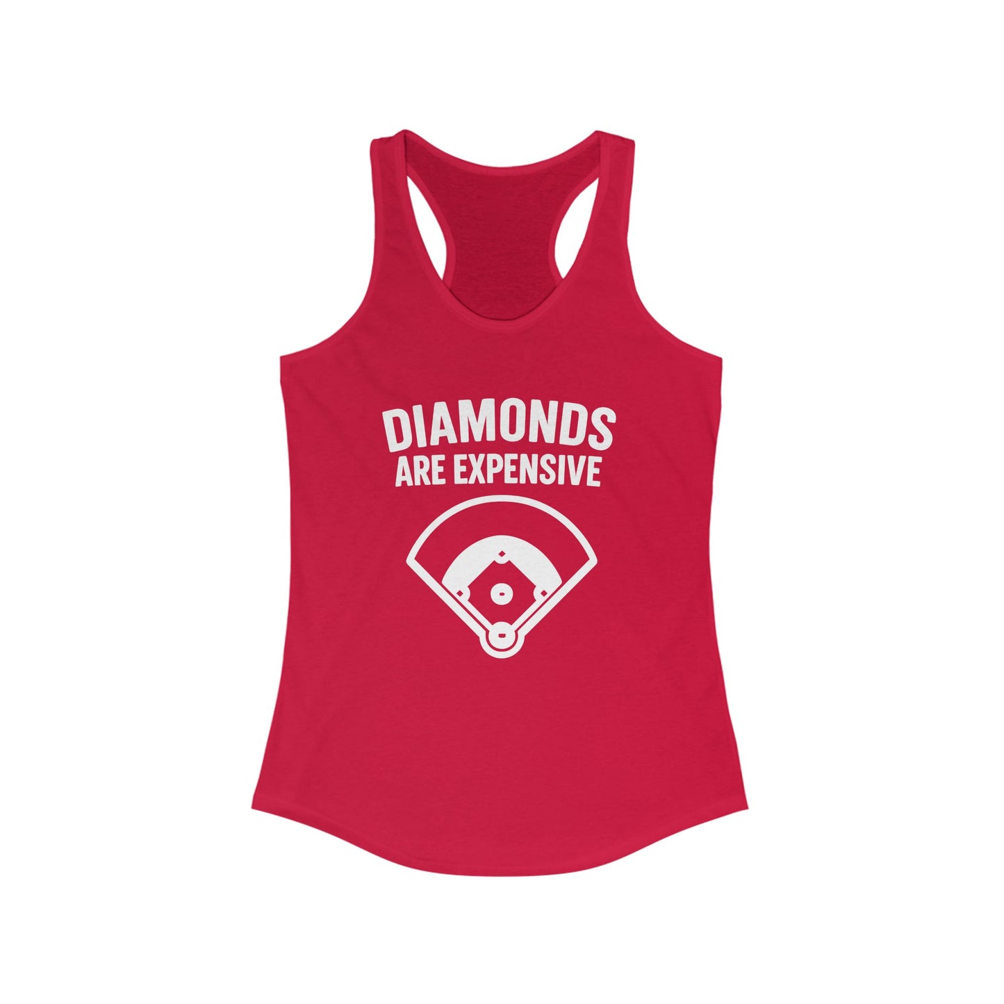 Diamonds Are Expensive – Women’s Racerback Tank