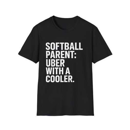 Softball Parent: Uber with a Cooler Tee