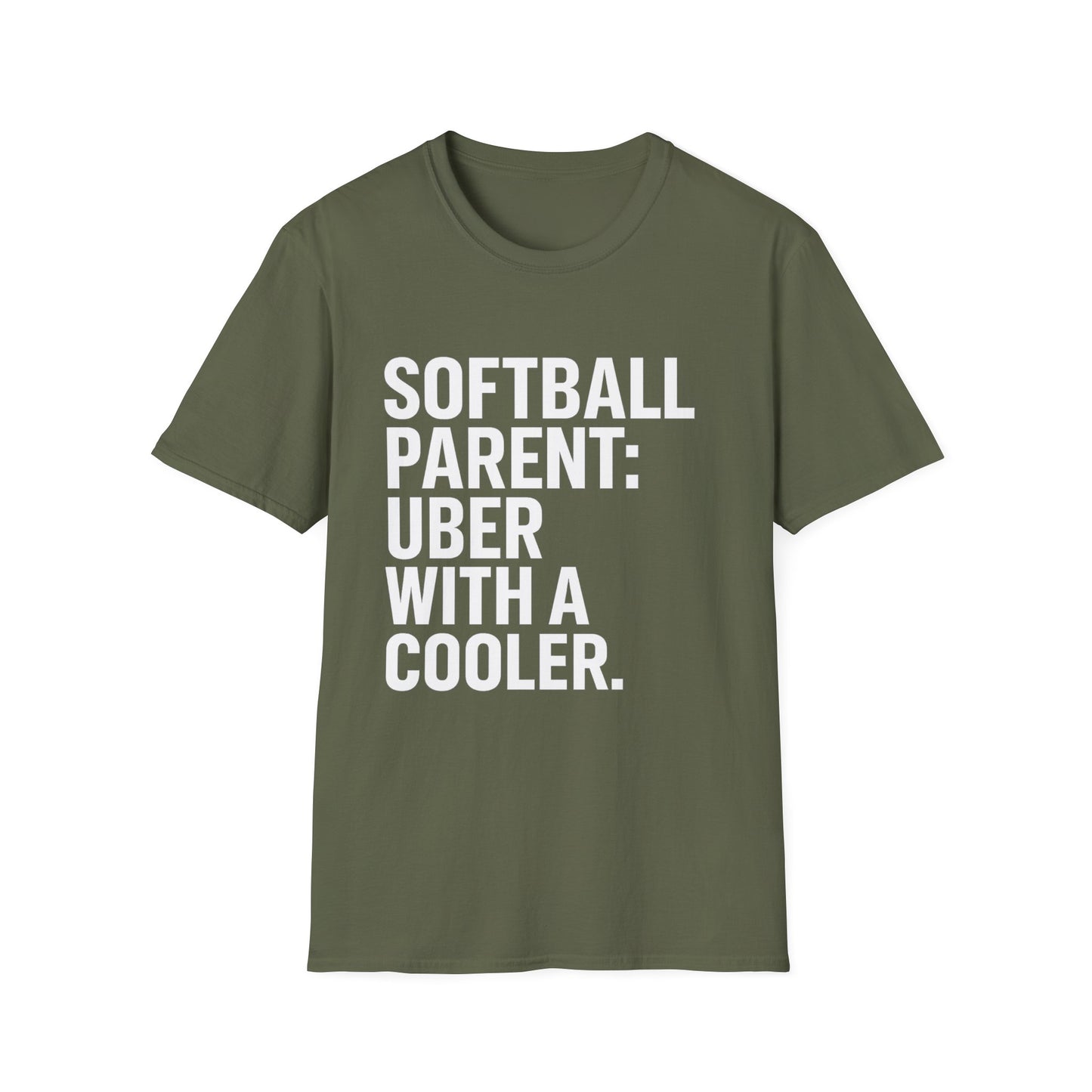 Softball Parent: Uber with a Cooler Tee